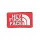 Patch Velcro Hey Fuck Face - Rouge - 