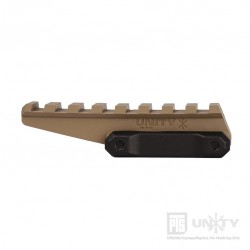 PTS Unity Tactical FAST Optic Riser (Polymer) - Dark Earth