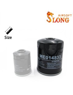 SLONG AIRSOFT Big Silencier oil filter style D - black -  2