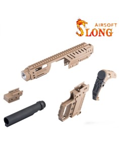 SLONG AIRSOFT Kit conversion MPG + G-KRISS XI - Tan / Noir -  2