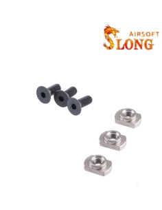 SLONG AIRSOFT Rail M-lok CNC 68mm - Red -  2