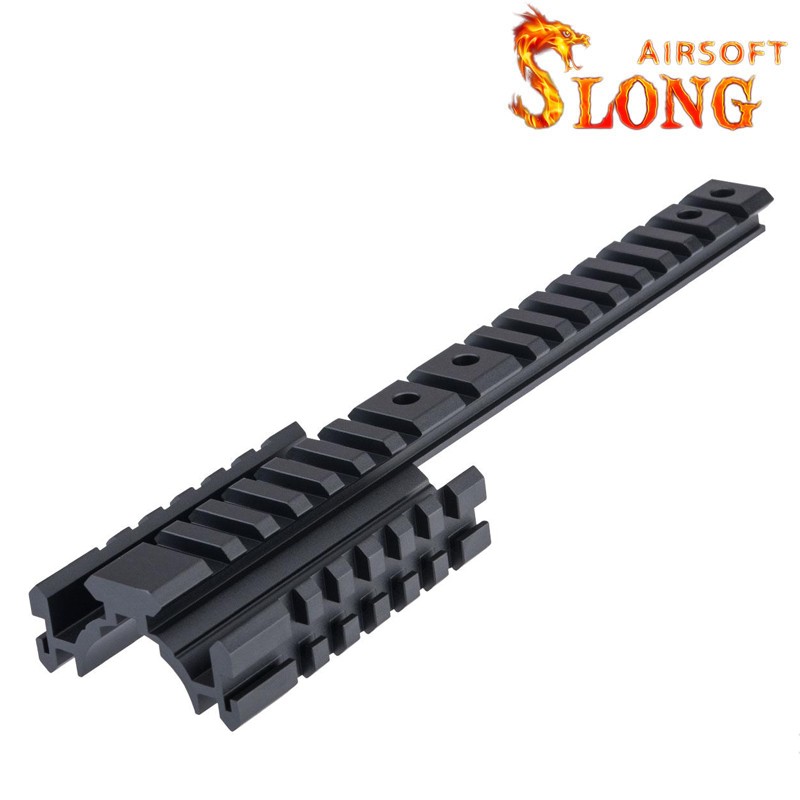 Rail Picatinny En Alliage Aluminium - 5 Fentes - Accessoire Airsoft/tactique
