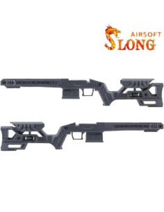 SLONG Tactical Stock pour Tokyo Marui VSR-10 - Noir -  2