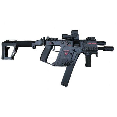 ASZ Complete adhesive kit for Krytac Kriss Vector AEG + one extra mag - Black dundee 3D - 