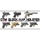 CTM tactical Speed Draw Holster for AAP-01 - Black - 