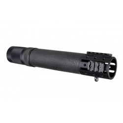HOGUE RIS free float 12,5 inch surmoulé caoutchouc avec rails - noir - 