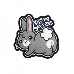 Patch velcro KISS MY SOFT ASS (Petite taille) - 