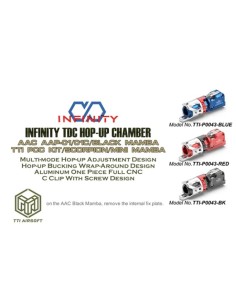 TTI Chambre Hop-Up CNC INFINITY TDC pour AAP-01/C - Rouge -  2