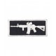 M4 AR15 Assault Rifle Velcro Patch - Black - 