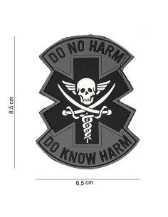 Do No Harm Velcro Patch - Grey -  2