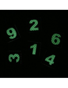 Patch velcro Numérique 4 - Photoluminescent -  2