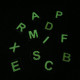 Patch velcro lettre "F" - Photoluminescent - 