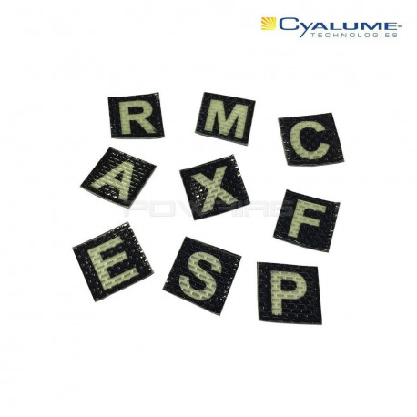 Patch velcro lettre "K" - Photoluminescent - 