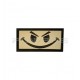 Patch Velcro Evil Smiley - Blanc - 