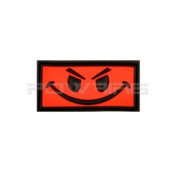Patch Velcro Evil Smiley - Rouge - 