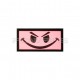 Patch Velcro Evil Smiley - Rose - 