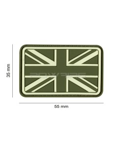 Great Britain Flag velcro patch - Forest -  2