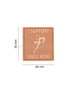 Patch Velcro I Support Single Mums - Desert -  2