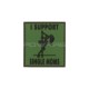 Patch Velcro I Support Single Mums - Forest - 