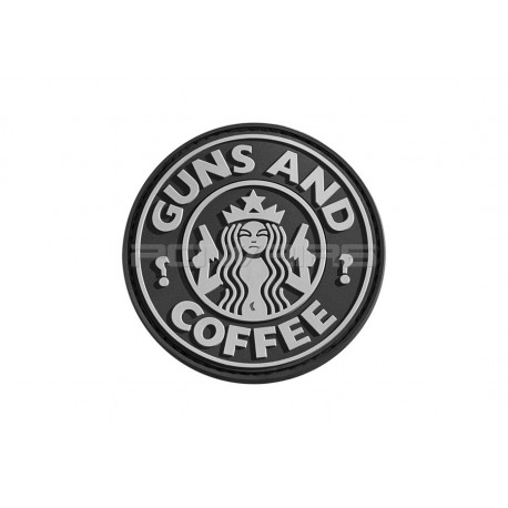 Guns and Coffee velcro patch - Black - 