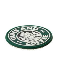 Guns and Coffee velcro patch - White -  2