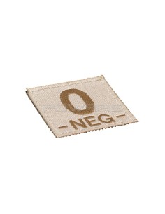 Bloodgroup velcro patch desert - O- -  2