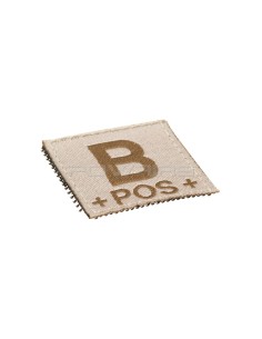 Patch velcro Groupe Sanguin desert - B+ -  2