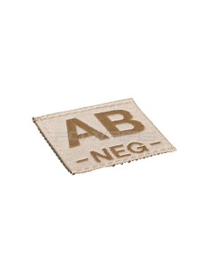 Bloodgroup velcro patch desert - AB- -  2