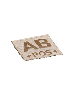 Bloodgroup velcro patch desert - AB+ -  2