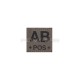 Patch velcro Groupe Sanguin OD - AB+ - 