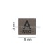 Patch velcro Groupe Sanguin OD - A- - 