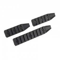 Cyma lot de 3 Rails Keymod URX noir - 