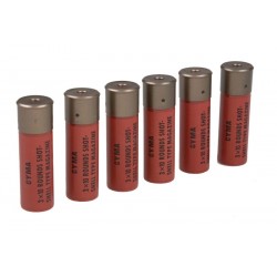 Cyma M870 red shell 30rds 6 pack - 