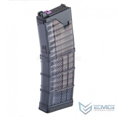 EMG Cyma 30rds Lancer L5AWM Gas Magazine for CGS / MWS - Black - 