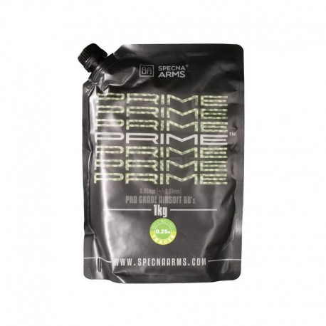 Specna Arms PRIME™ BIO Tracer BBs precision 0.25gr 1kg bag- Green - 