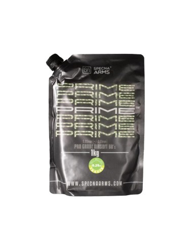 Specna Arms PRIME™ BIO Tracer précision 0.25gr sachet de 1kg - Vert - 