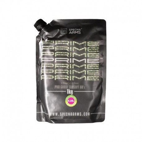 Specna Arms PRIME™ BIO Tracer BBs precision 0.28gr 1kg bag- Green - 