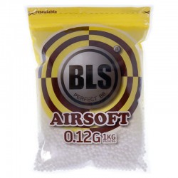 BLS 0.12gr precision BBs 1kg bag - White - 
