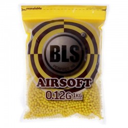 BLS billes précision 0.12gr sachet de 1kg - Jaune - 