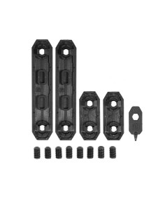 PTS EP Series - M-LOK Rail Cover 2 short & 2 Long Set - Black -  2