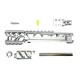 CTM tactical FUKU-2 CNC upper set - short cut out for AAP-01 - Silver / Silver - 