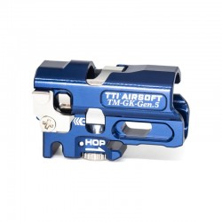 TTI Chambre Hop-Up CNC INFINITY TDC pour Marui spec Gen5 MOS/G19 - Bleu - 