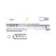 CTM tactical FUKU-2 upper CNC - Long Normal pour AAP-01 - Silver / Silver - 