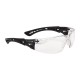Bolle RUSH PLUS BSSI Polycarbonate Safety Glasses - Black / Clear - 