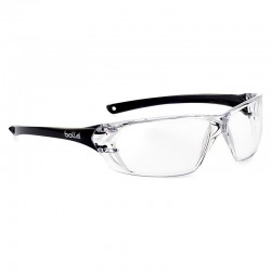Bolle PRISM 2 Polycarbonate Safety Glasses - Black / Clear - 