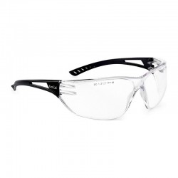 Bolle SLAM Polycarbonate Safety Glasses - Black / Clear - 
