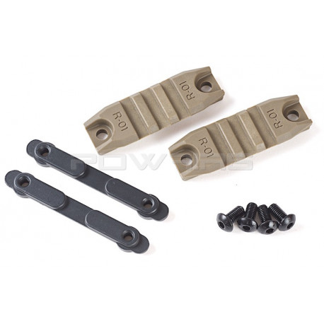 ARES M4 Handguard Rail (R-01 X 2 / Screw / Metal Piece X 2) - DE - 