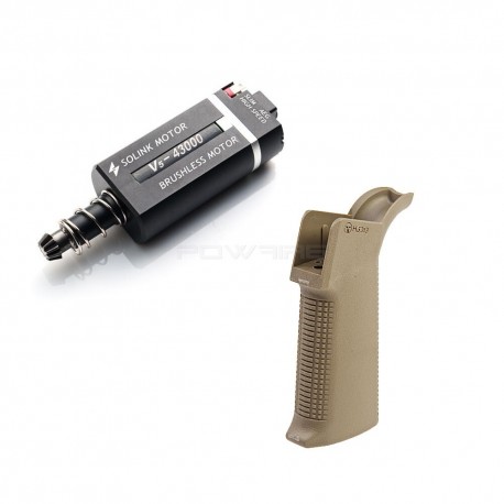 Pack Grip Slim avec Moteur brushless slim Solink - Dark Earth - 