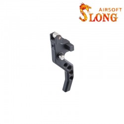 SLONG AIRSOFT 45degrees CNC Flat trigger for VSR-10 - Black - 