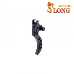 SLONG AIRSOFT 45degrees CNC Curved trigger for VSR-10 - Black - 